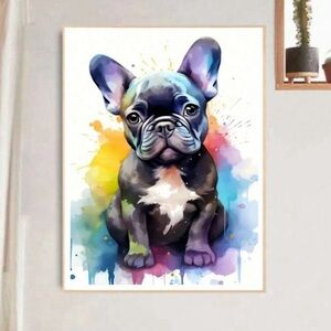 Black Frenchie French Bulldog Diamond Painting Kits Art Set 30 X 40 cm New!!